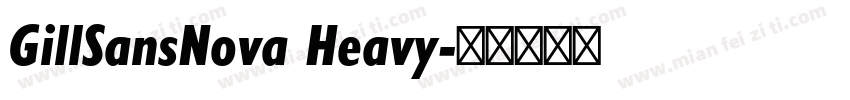 GillSansNova Heavy字体转换